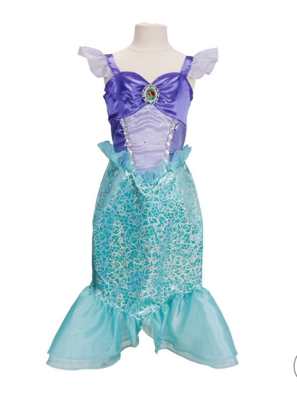 Disney Little Metmaid Purple and Teal Mermaid Costume Dress